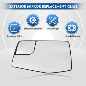 Convitex convex blind-spot section highlighting wider field-of-view benefit