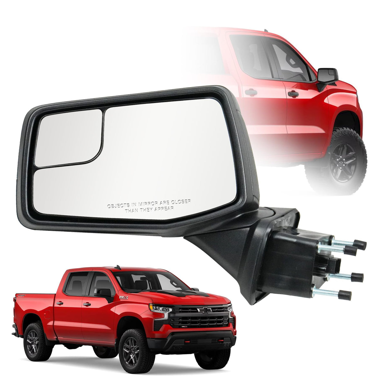 Convitex left side mirror front view showing fit and finish benefit