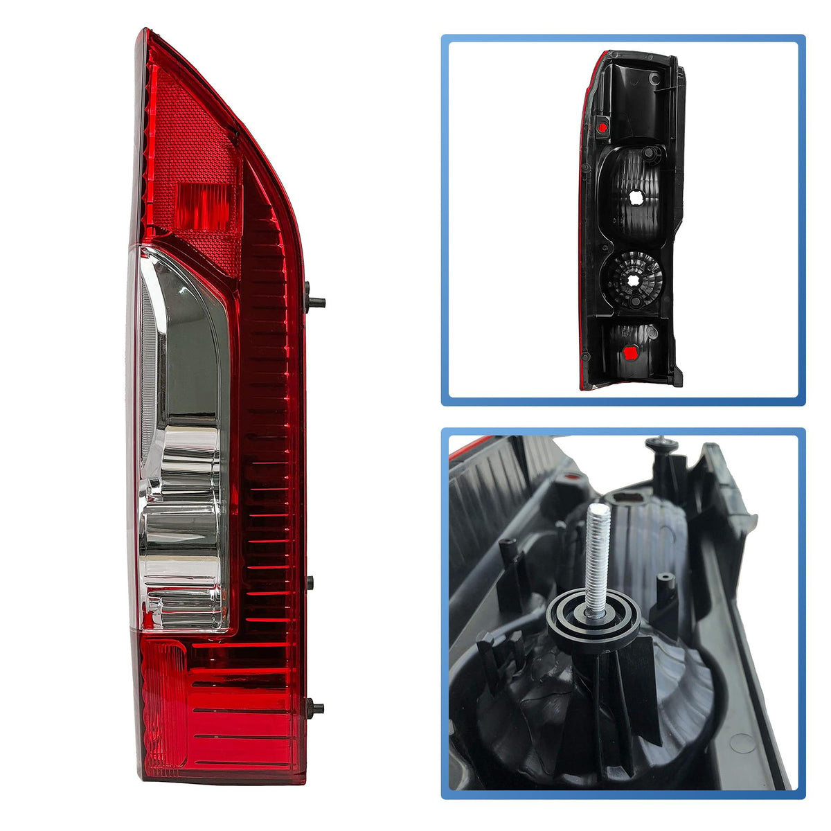 Convitex tail light installed on Ram ProMaster passenger side illustrating factory fit