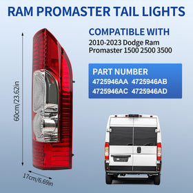 Convitex tail light next to ruler showing size and correct scale for ordering accuracy