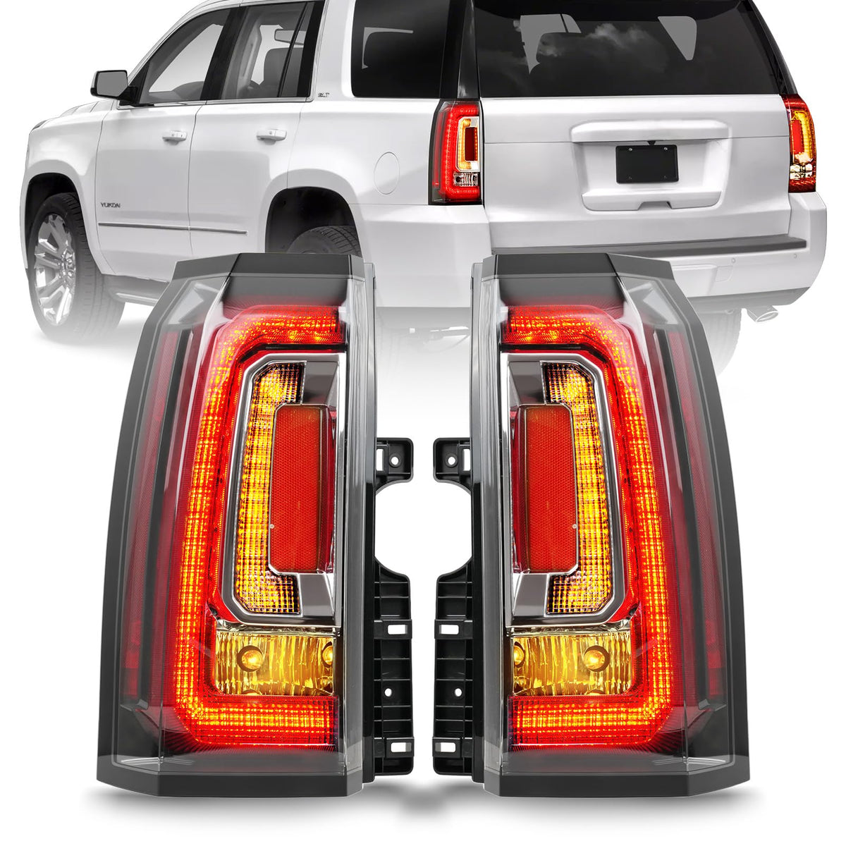 Convitex front assembly showing full taillight on Yukon with precise fit and improved safety