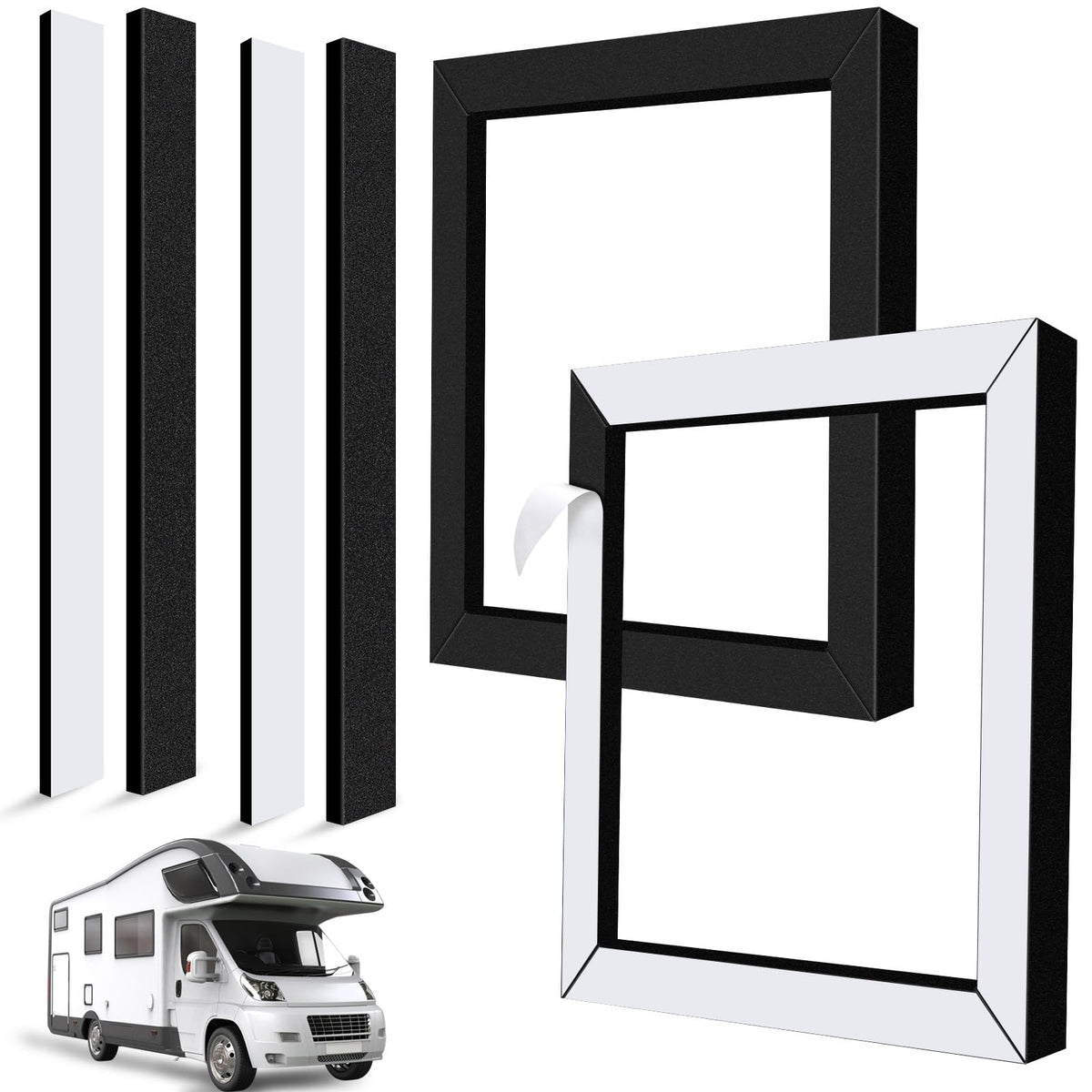 Convivium front view of 14x14 gasket showing shape and fit benefit