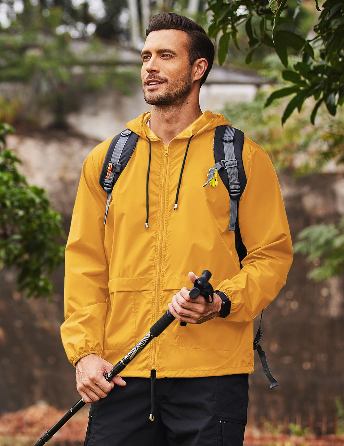 COOFANDY fabric close-up showing waterproof texture and breathable finish for comfort
