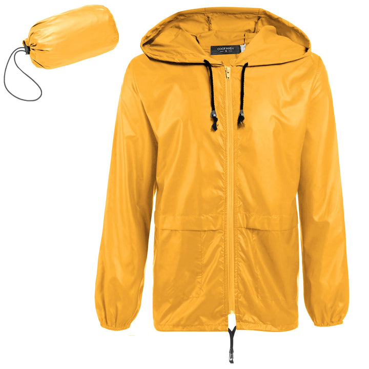 COOFANDY front view of jacket showing full zipper and clean silhouette, easy layering benefit