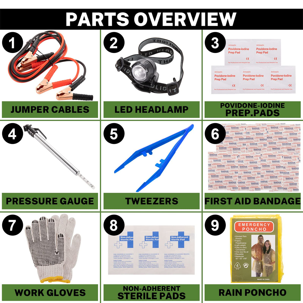 COOGEO open kit displaying organized essentials for quick roadside access