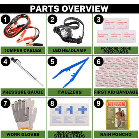 COOGEO open kit displaying organized essentials for quick roadside access