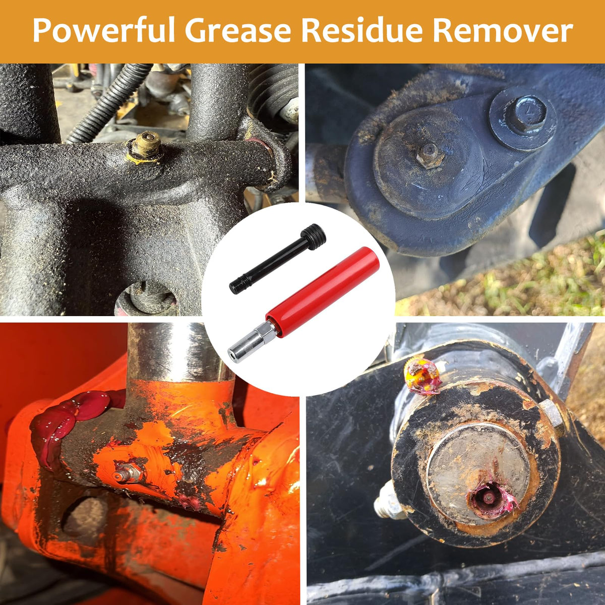 COOHAME tool with parts and a grease hammer suggesting compatible accessories