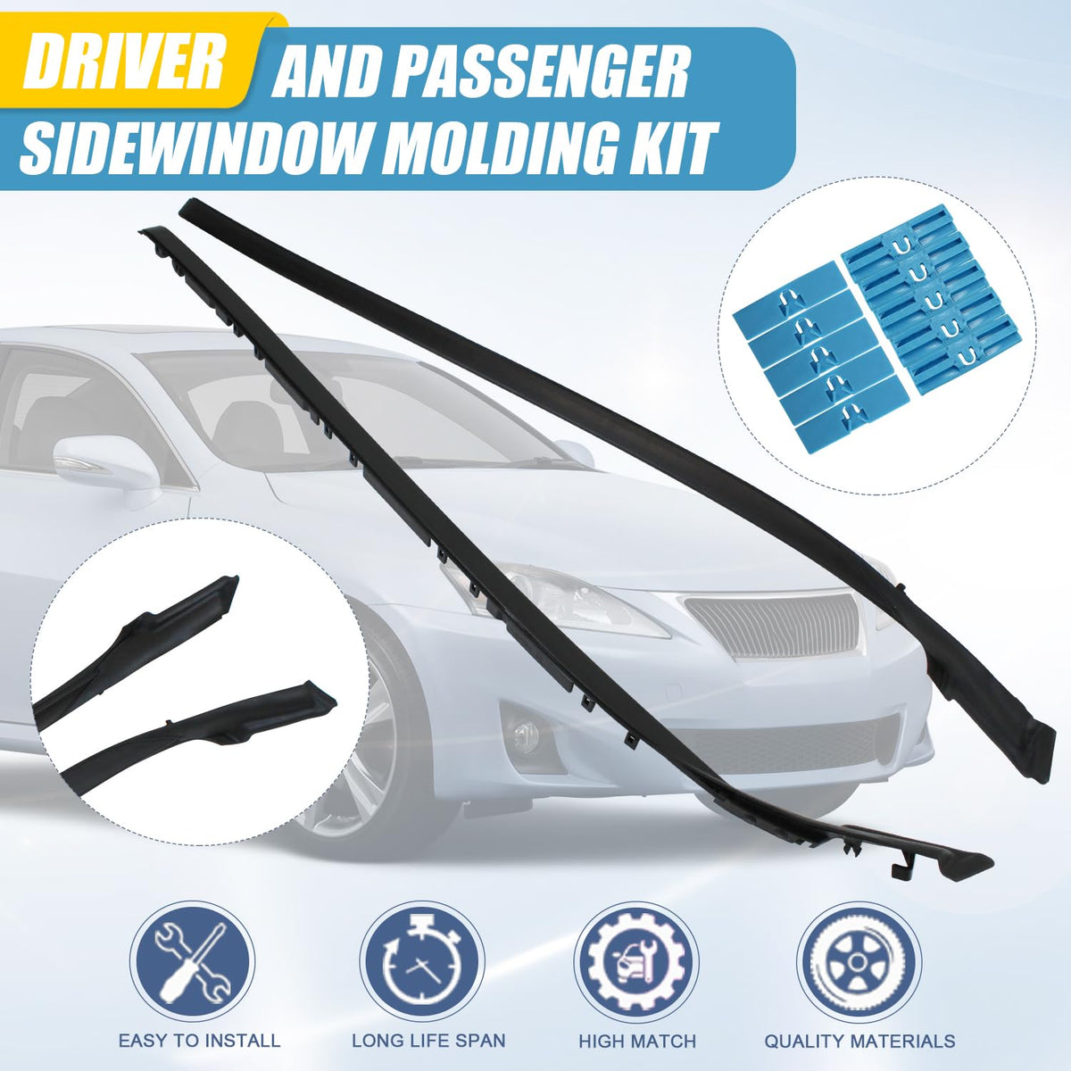 COOL STAR molding installed passenger side improving weather protection and look