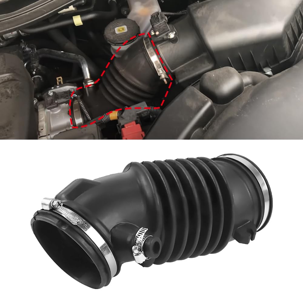 COOL STAR intake hose installed in engine bay demonstrating correct routing benefit