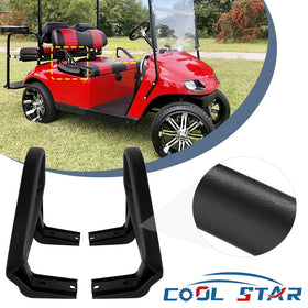 COOL STAR armrest mounted on EZGO TXT seat demonstrating correct fit and stability