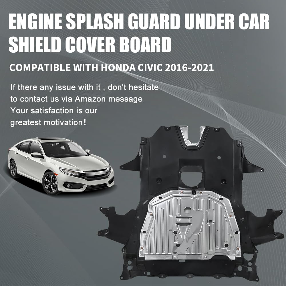 COOL STAR shield installed under Honda Civic protecting engine components benefit
