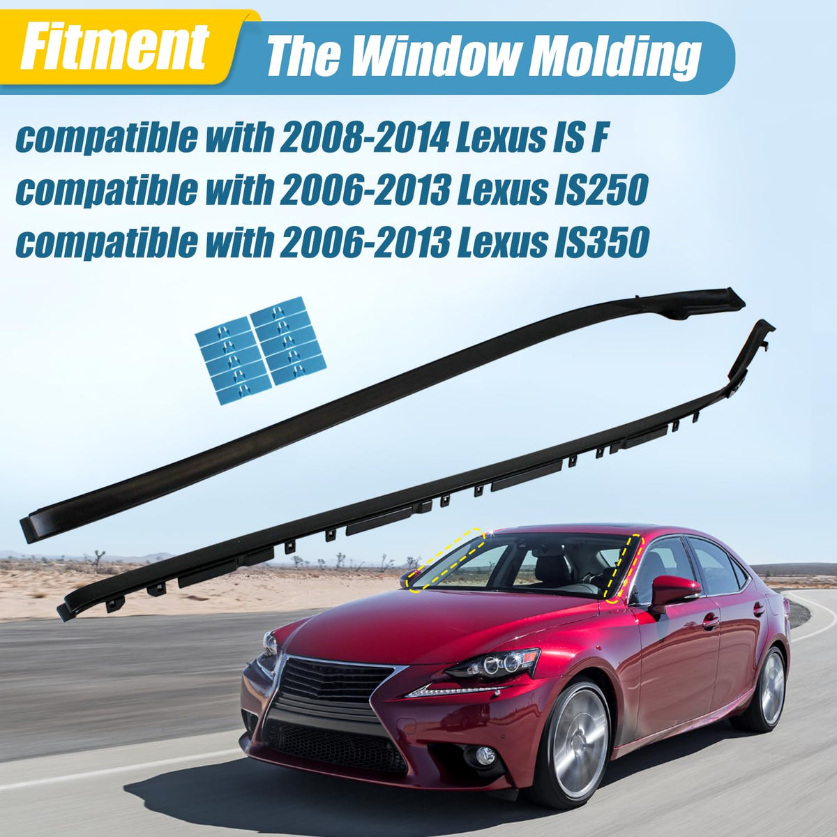 COOL STAR side profile fitment detail showing precise alignment with windshield