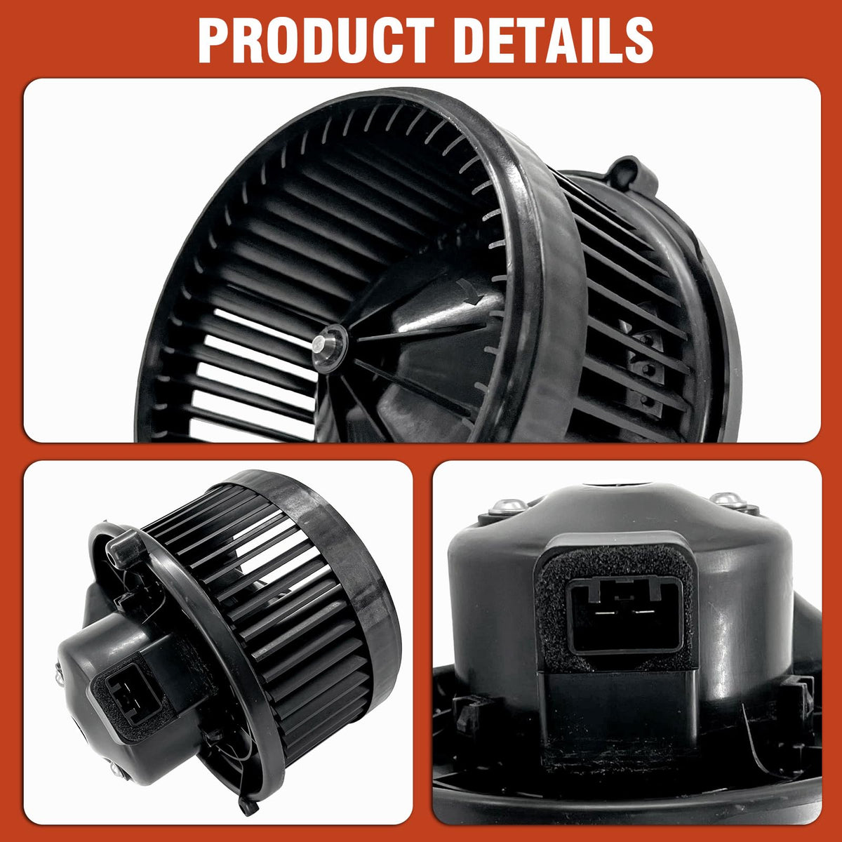 COOLIGO blower motor electrical connector detail demonstrating OEM-compatible plug