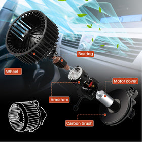 COOLIGO blower motor packaging and label ensuring correct part identification