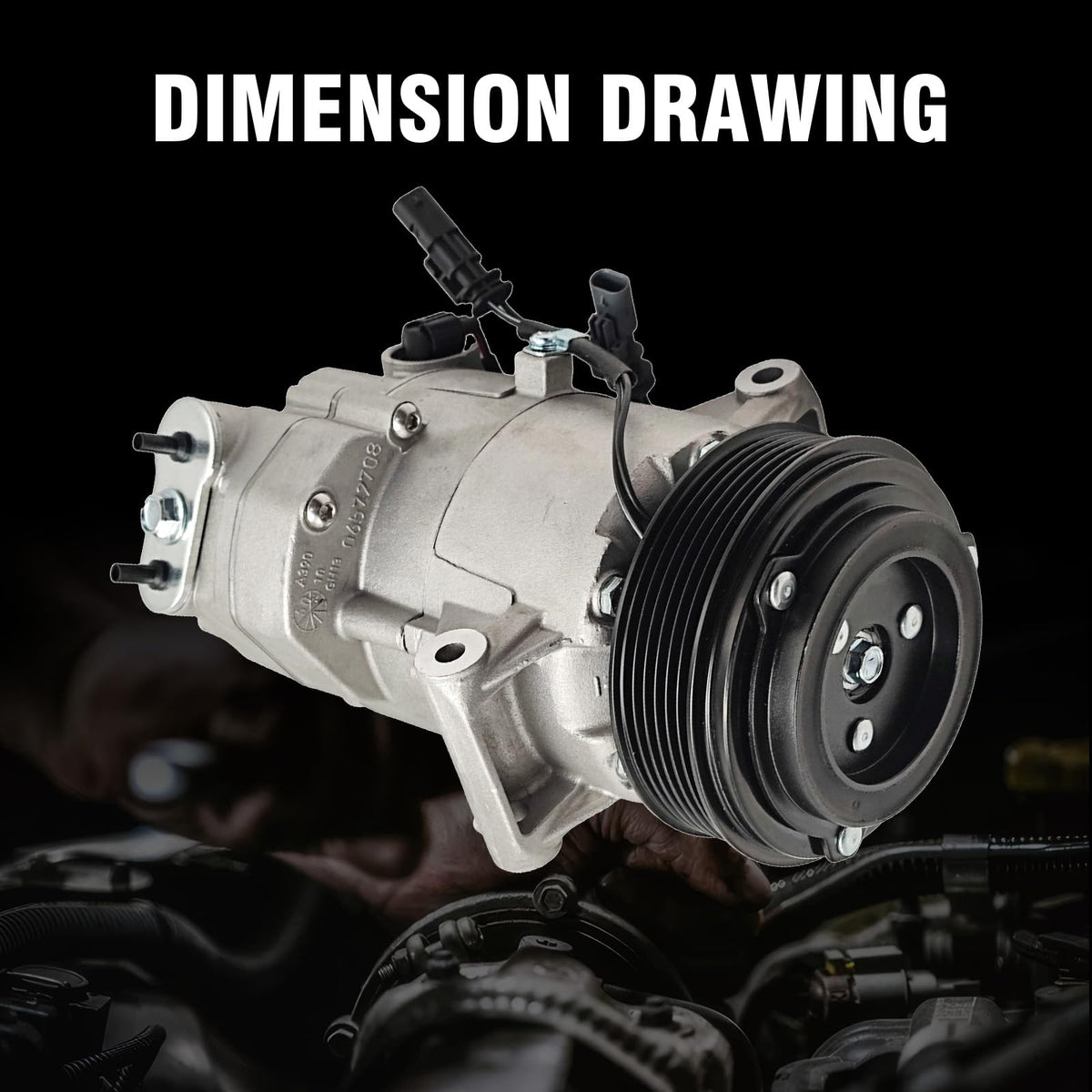 COOLIGO side profile of compressor illustrating compact design and fitment accuracy
