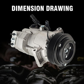 COOLIGO side profile of compressor illustrating compact design and fitment accuracy