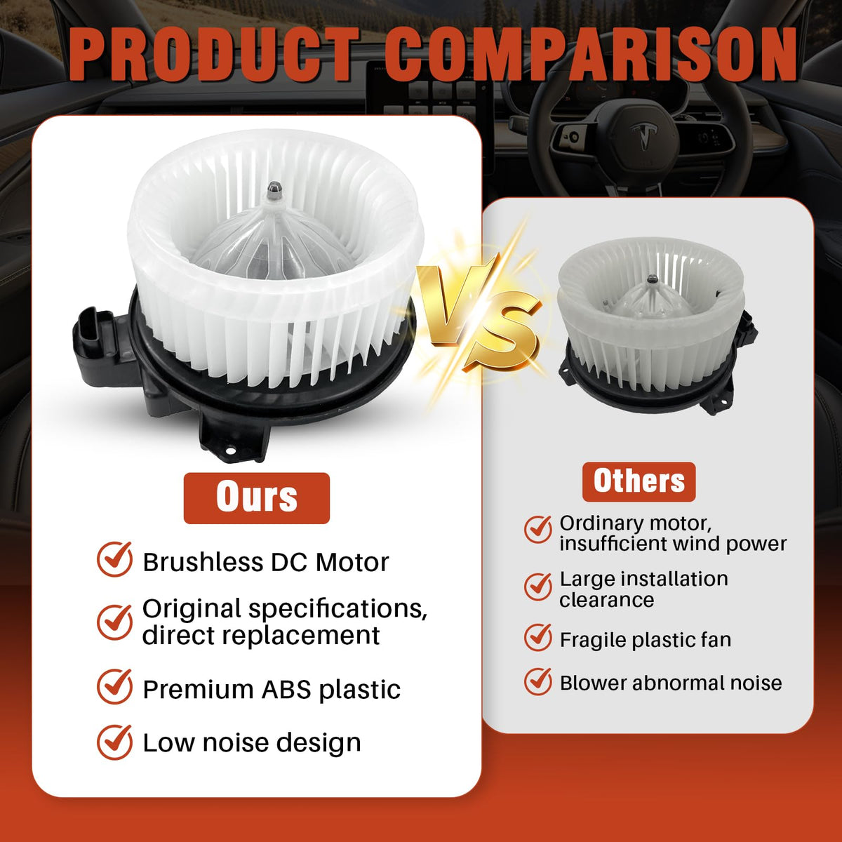 COOLIGO installed in vehicle dash restoring HVAC airflow for comfort