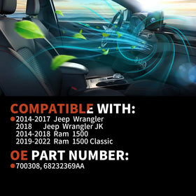 COOLIGO motor label and electrical connector showing easy plug-in benefit