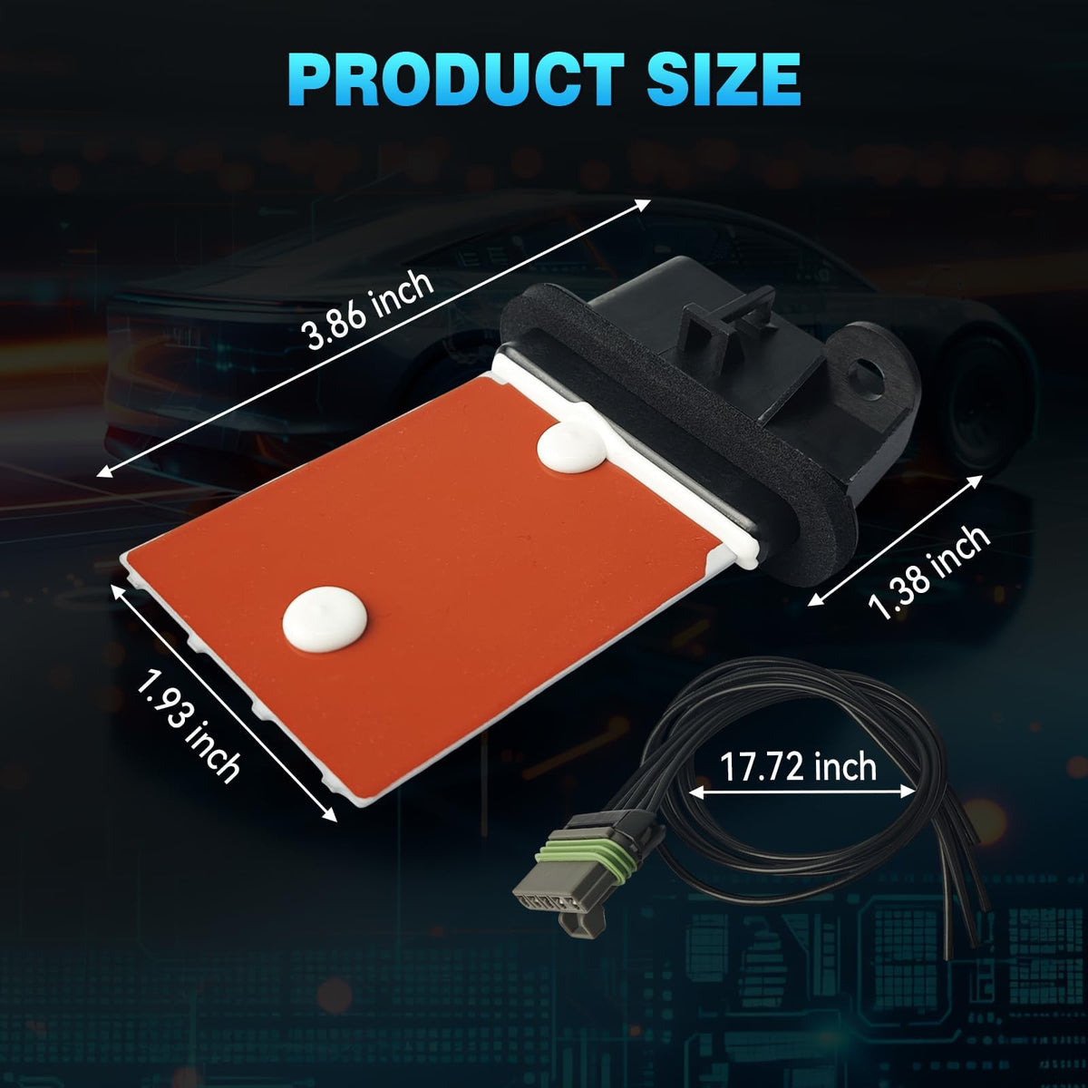 COOLIGO resistor terminals detail showing corrosion‑resistant contacts for reliability