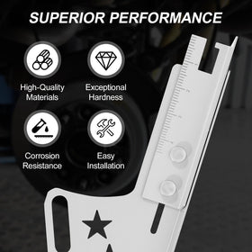 COOLWOLF adjustable magnetic gauge detail showing precise camber adjustment benefit
