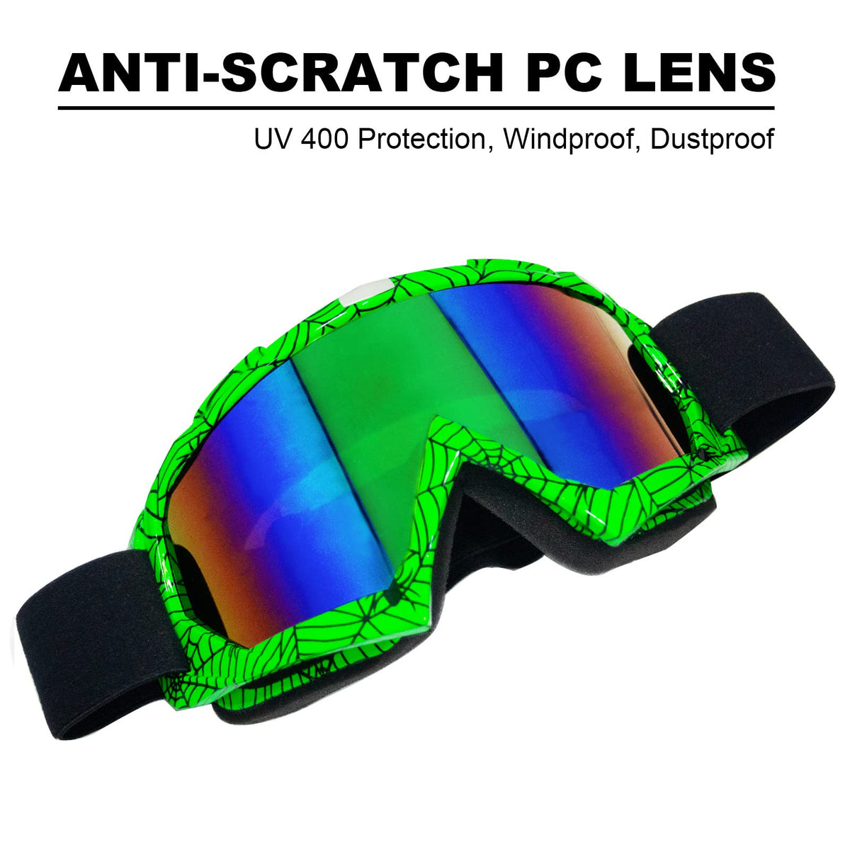 CoPvner color-plated lens closeup highlighting UV400 clarity