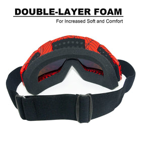CoPvner adjustable non‑slip strap securing goggles to helmet