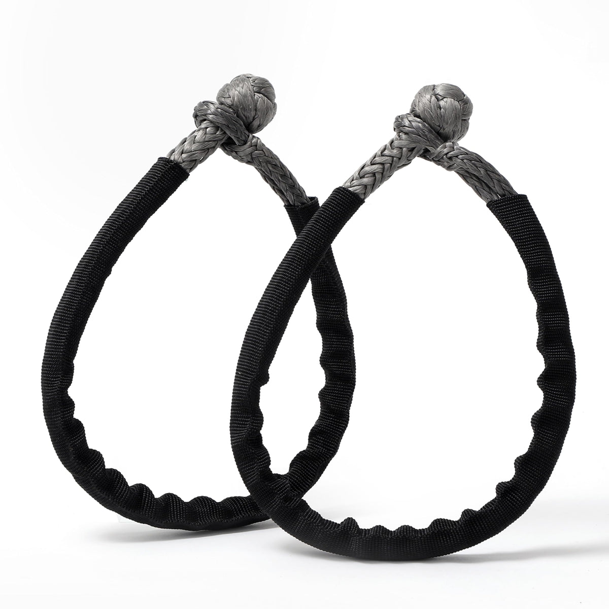 cordeast front packaging showing two gray soft shackles and clear labeling for easy identification