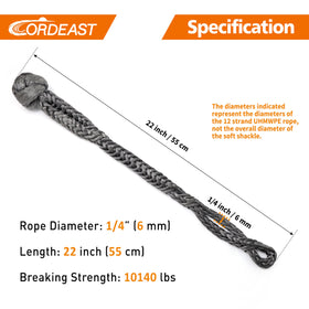 cordeast protective sleeve texture guard reducing abrasion and extending shackle life