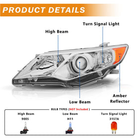 corkiauto amber reflector close-up enhances turn-signal visibility and safety