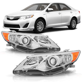 corkiauto front view headlight assembly showing direct-fit replacement benefit