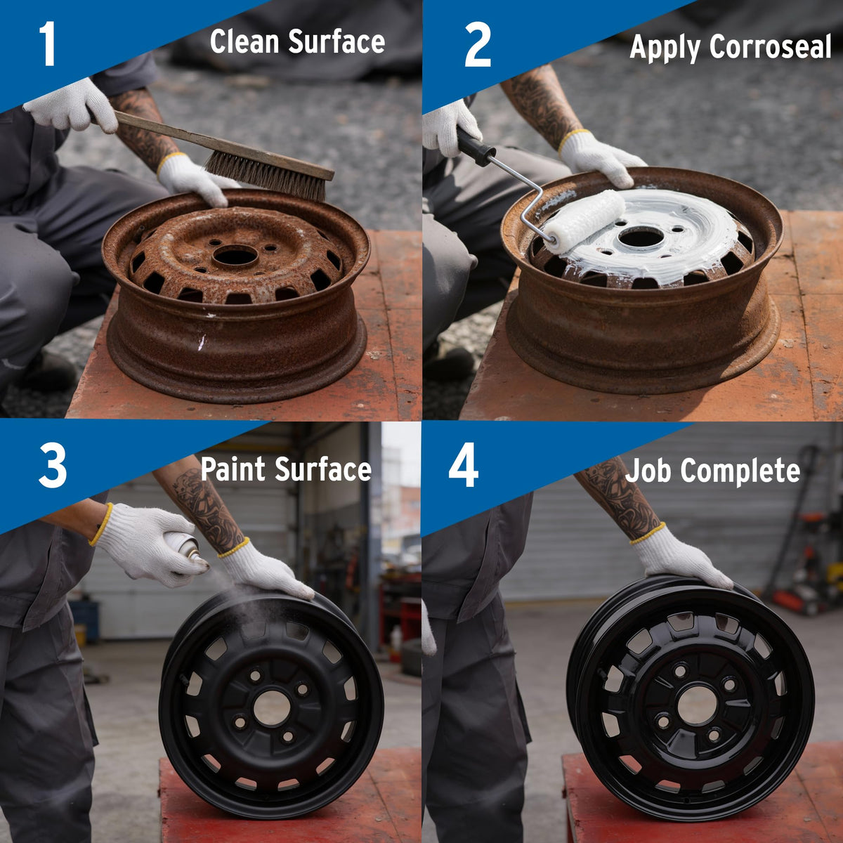 Corroseal in spray equipment showing convenient coverage benefit