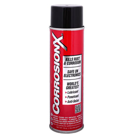 CorrosionX 16oz aerosol can front view showing durable rust protection
