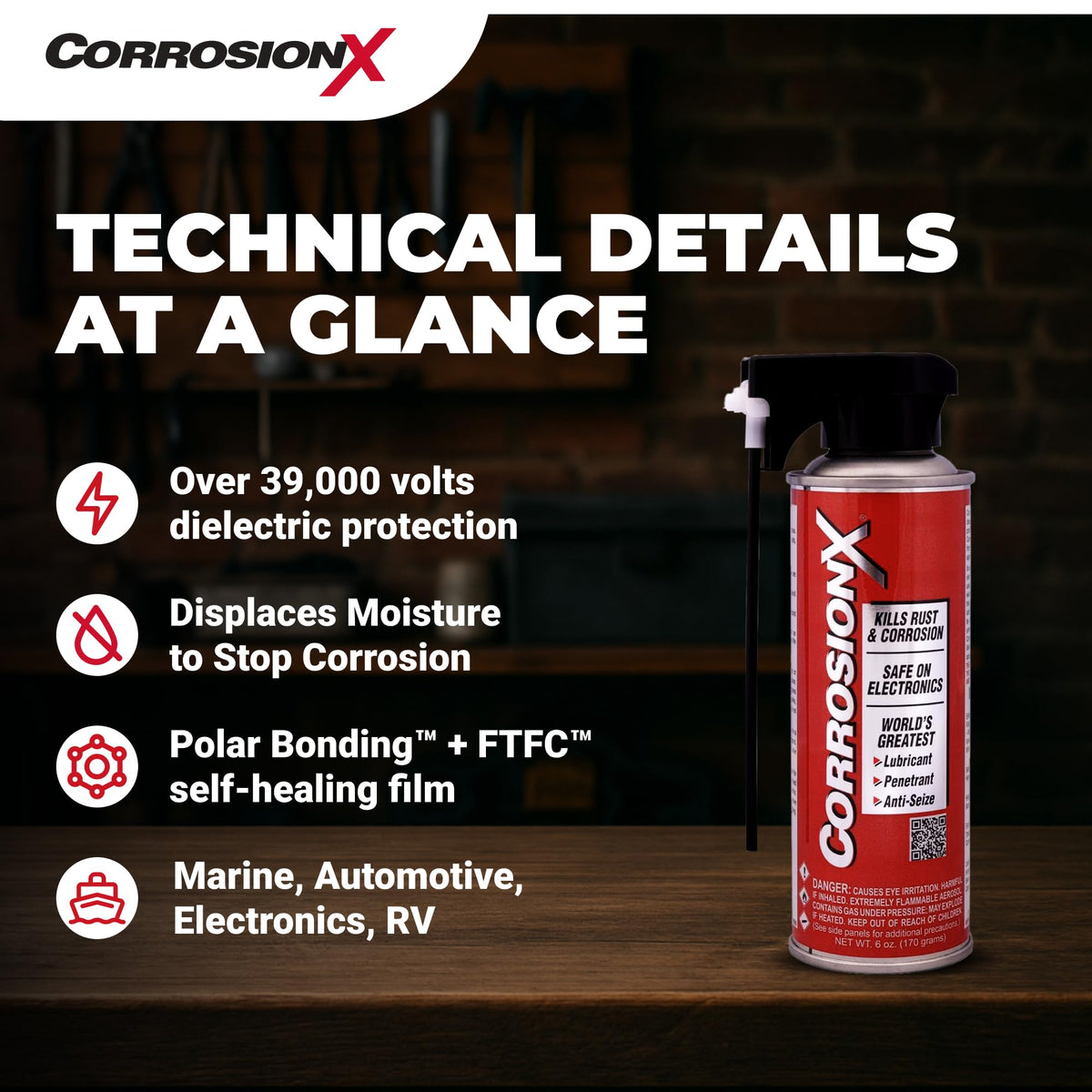 CorrosionX lubricating a marine hinge resisting salt spray wear