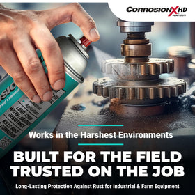CorrosionX applied on battery connector protecting terminal against corrosion and moisture