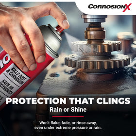 CorrosionX applied to battery terminal preventing corrosion and faults