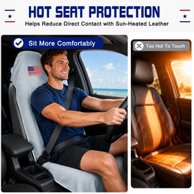 CORTHENA installed on driver seat demonstrating secure, non-slip fit