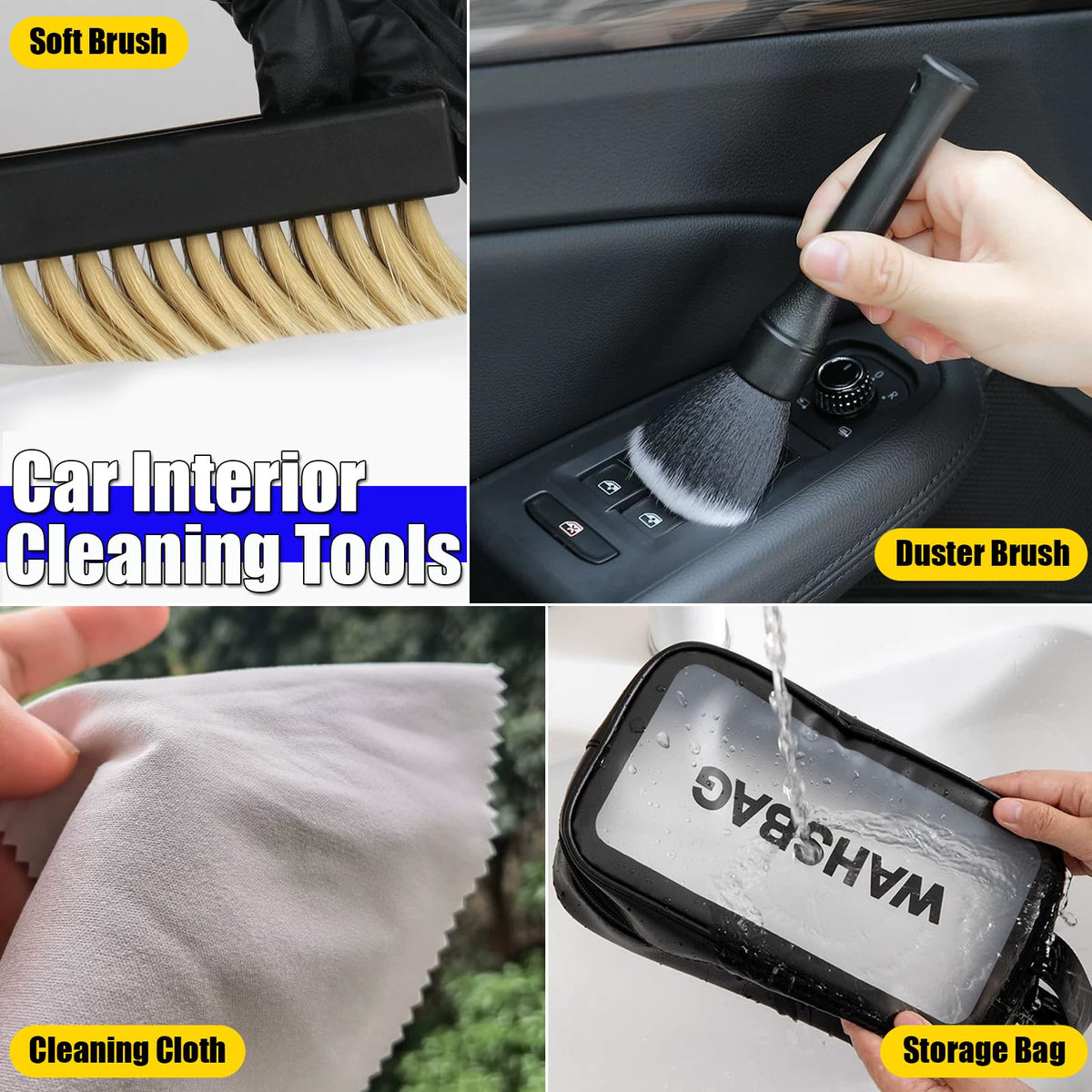 COSLAKE waterproof storage bag holding kit for organized, portable protection