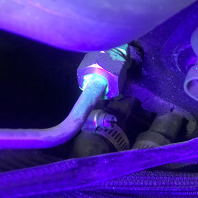 COSOOS detection glow demo showing dye fluorescence reveal for fast pinpointing