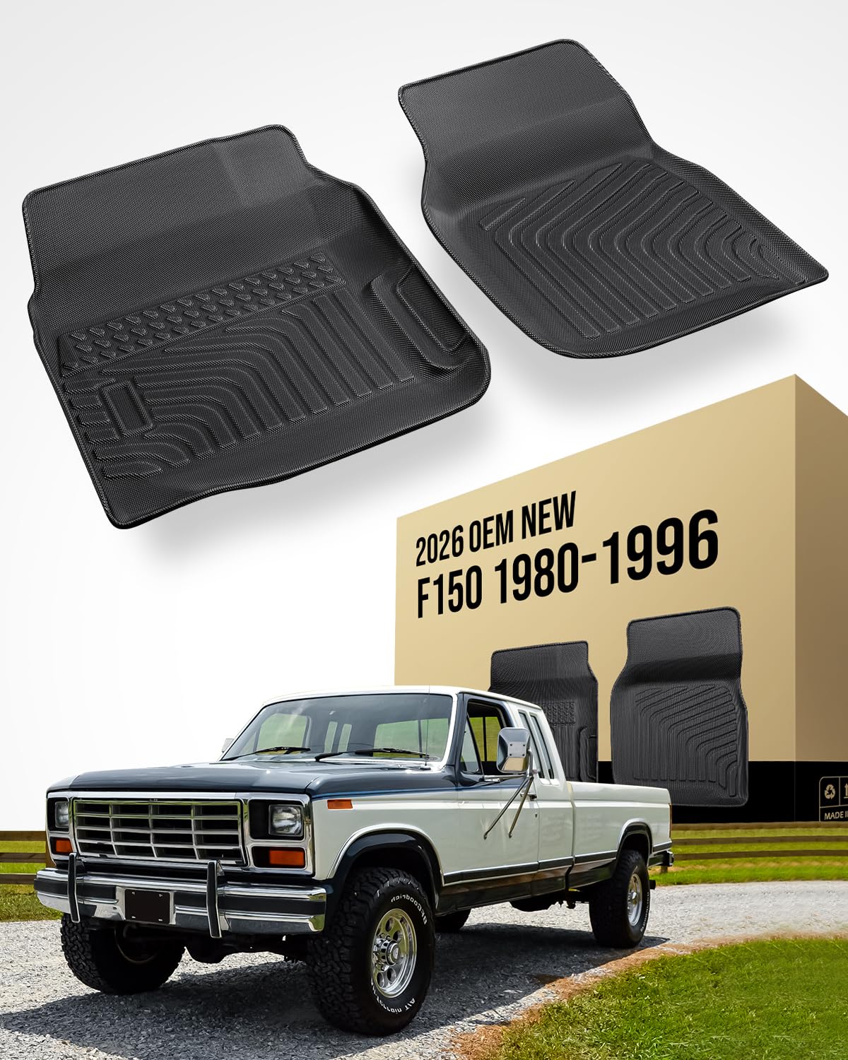COTAZA front mats packaging showing custom fit and protection