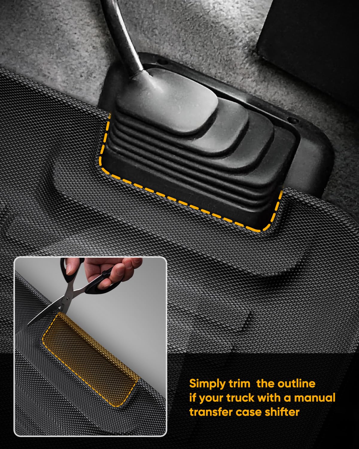 COTAZA liners installed in vintage Ford interior for durable protection
