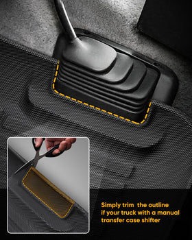 COTAZA liners installed in vintage Ford interior for durable protection