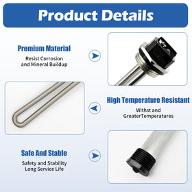Cotisda 9.25 inch magnesium anode rod detail demonstrating sacrificial protection to reduce tank corrosion