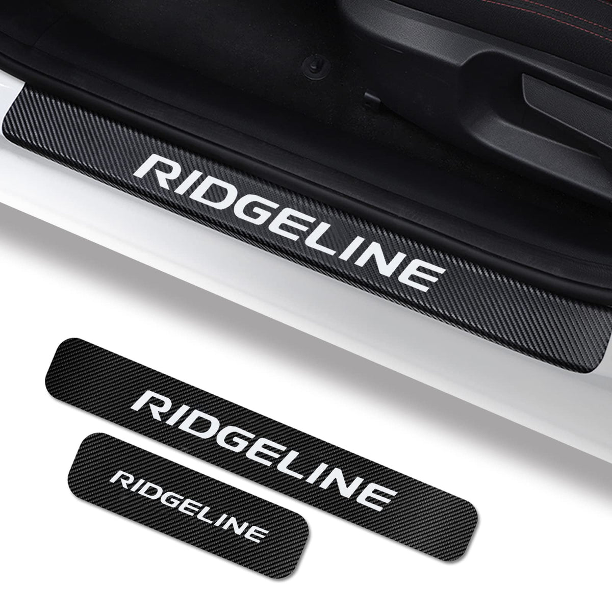 Cotree front left door sill protector fitted on Ridgeline showing clean finish and protection