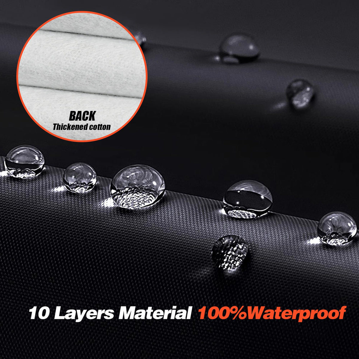 Cotryvox close-up of inner double-cotton fabric protecting paint