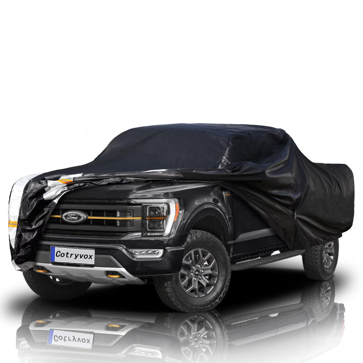 Cotryvox front view on Ford F-150 showing full coverage and protection