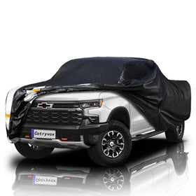 Cotryvox cover front view fitting Silverado 1500, protecting exterior finish
