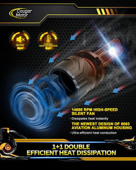 Cougar Motor installed in fog housing showing plug-and-play fit and improved visibility