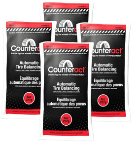 Counteract front packaging showing four 8oz bead bags and included hardware for easy installation