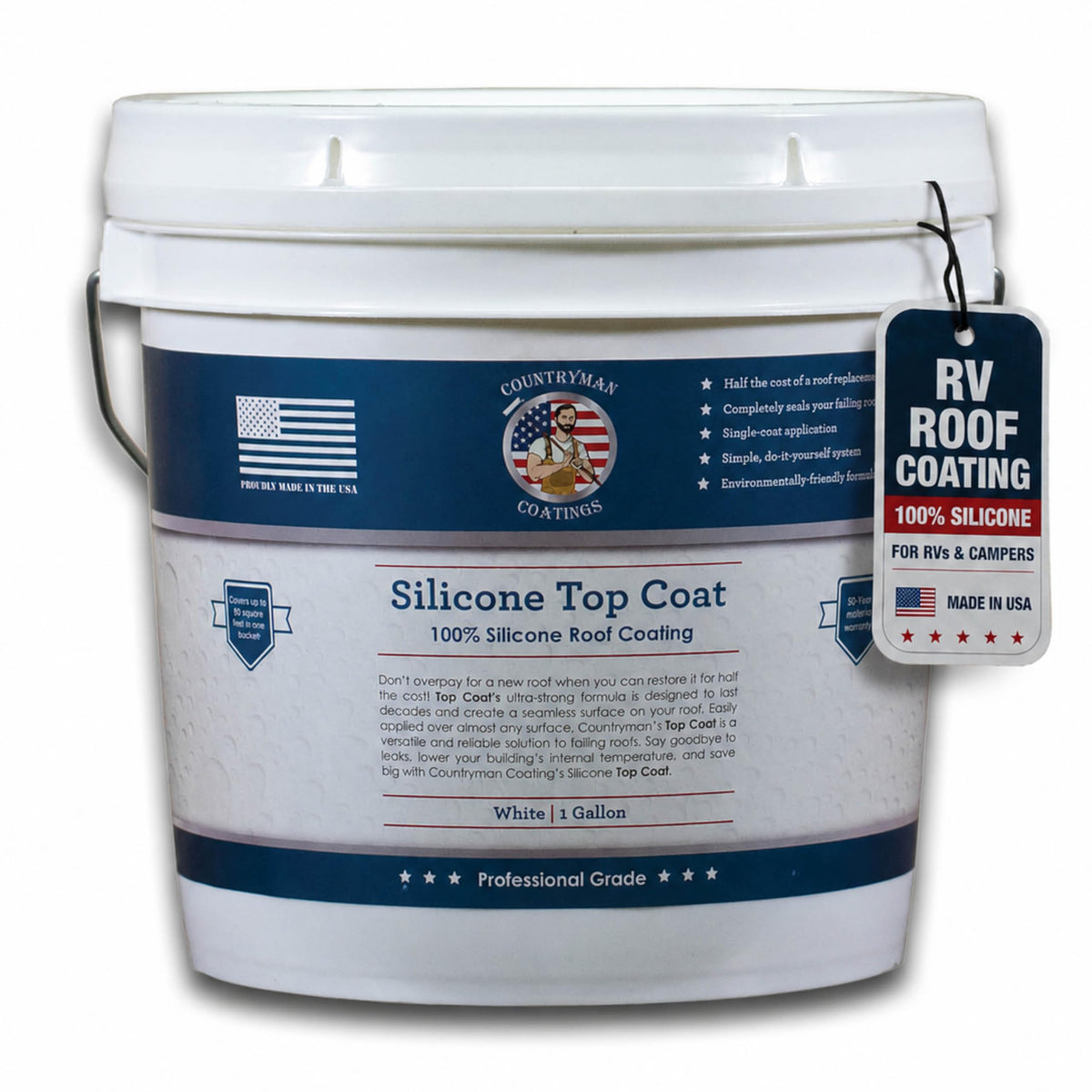 Countryman Coatings one-gallon can front view showing product and easy identification