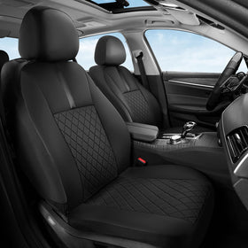 Coverado back seat full view protecting rear upholstery and offering cohesive style